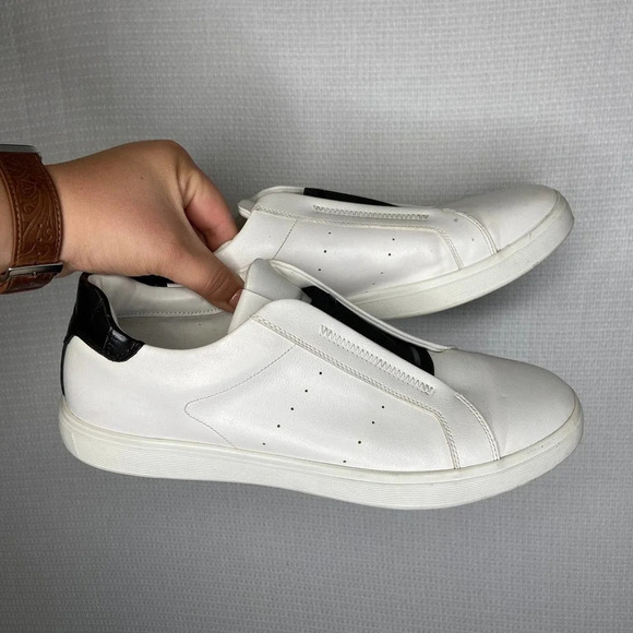 ALDO | White Slip‎ On Sneakers Womans 10 - Picture 1 of 6